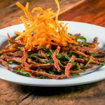 Carne Seca com Mamão Papaya Verde