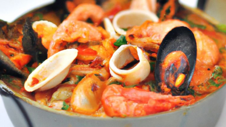 Receita de Cataplana de Pintado e Frutos do Mar