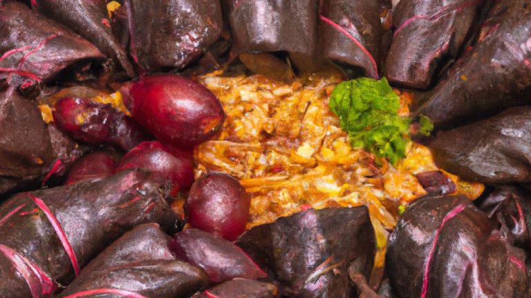 Receita de Charutinho de Folha de Uva