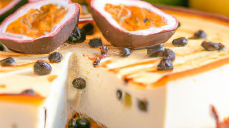 Receita de Cheese cake de iogurte e maracujá