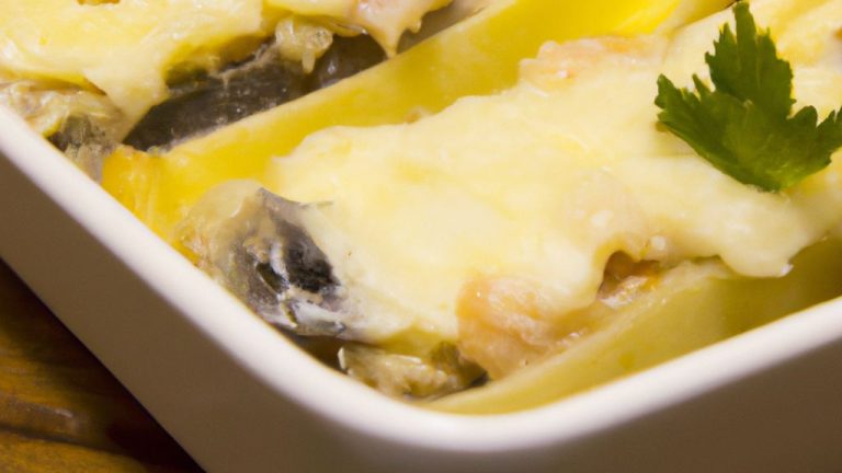 Receita de Chuchu Gratinado com Sardinha