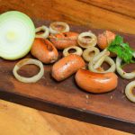 Chucrute com Salsicha e Talos de Agrião