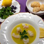 Consomê de Bacalhau com Mussarela