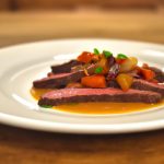 Contra-filé ao molho