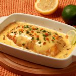 Coxa de frango com creme de leite