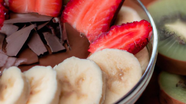 Receita de Creme de Chocolate com Frutas