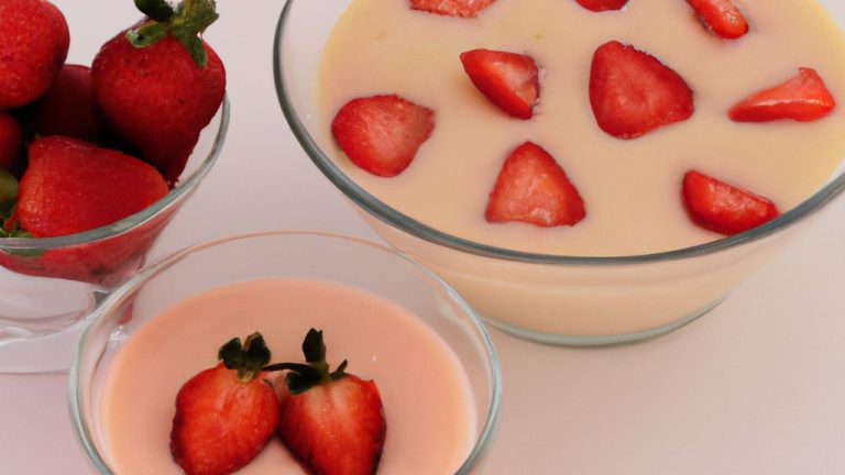 Receita de Creme de morango