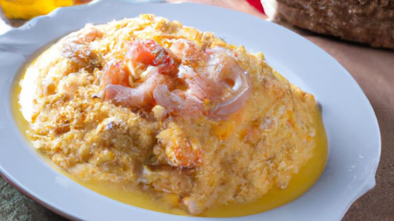 Receita de Cuscuz de Bacalhau com Molho de Camarões