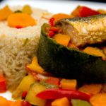 Cuscuz de Peixe com Legumes