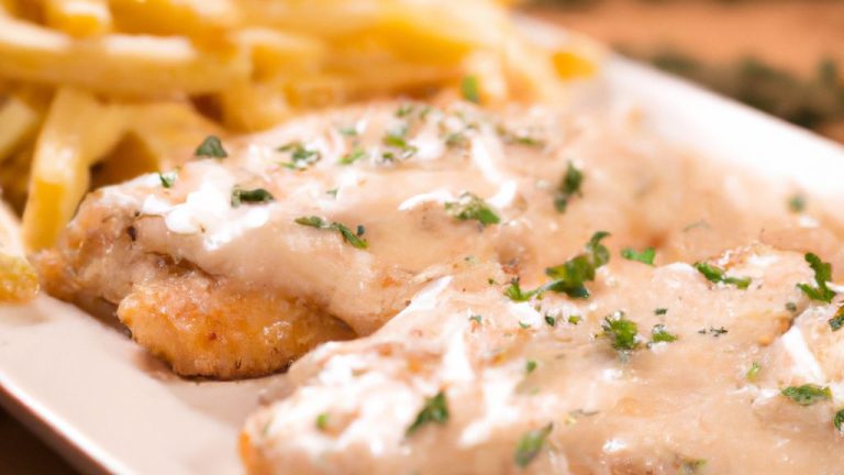 Receita de Escalopes com Molho de Queijo Cremoso