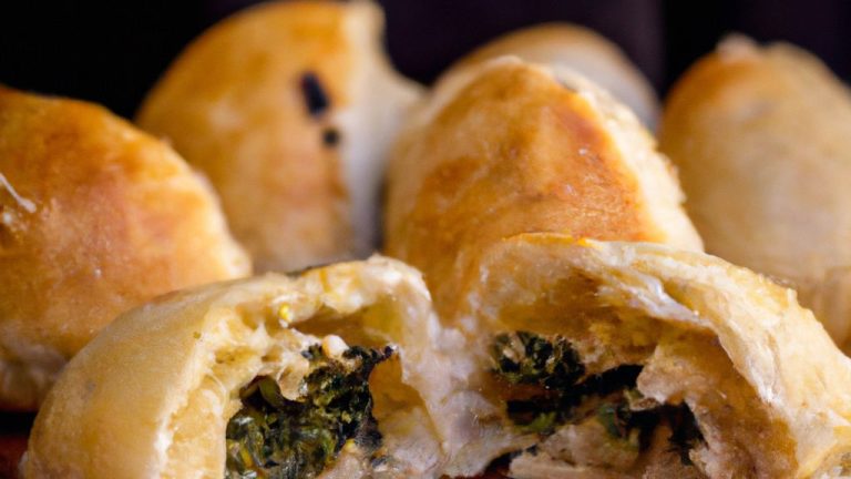 Receita de Esfihas de Folhas de Couve-flor