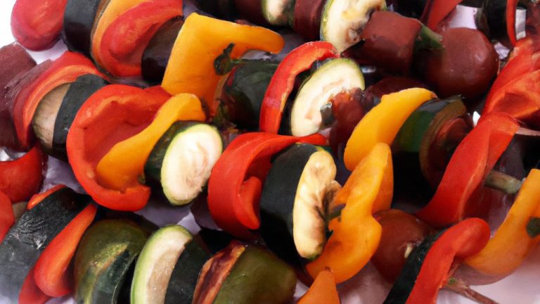 Receita de Espetos de Legumes