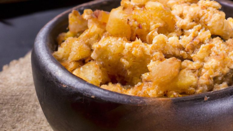 Receita de Farofa com Casca de Abacaxi
