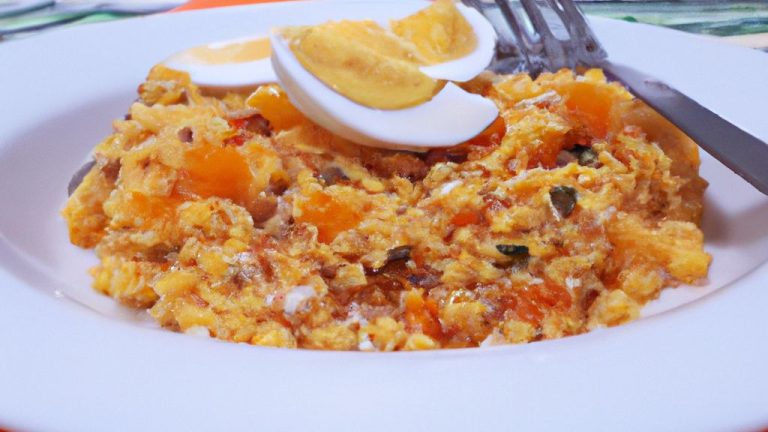 Receita de farofa de cenoura com ovo