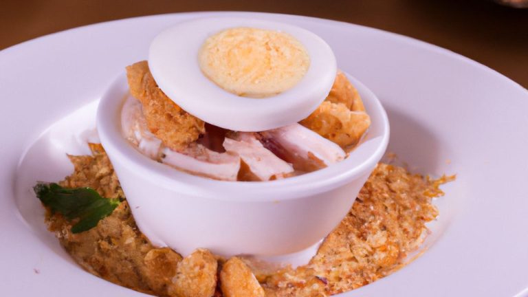 Receita de Farofa de ovos com Presunto