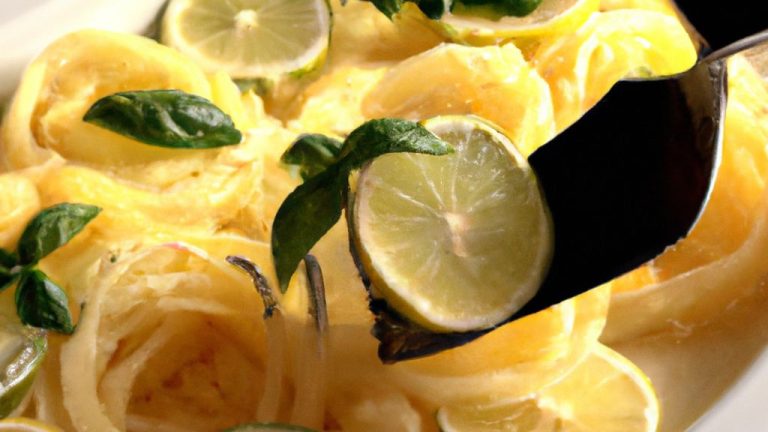 Receita de Fettuccine al limone