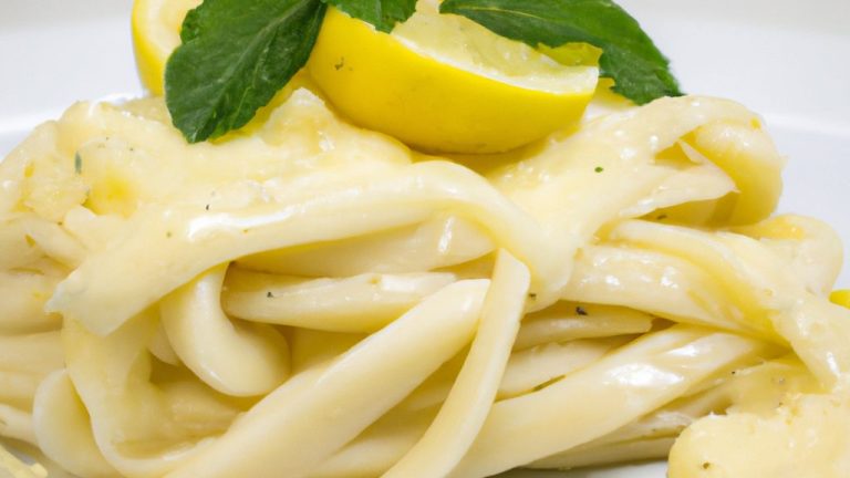 Receita de Fettuccini ao creme de limão