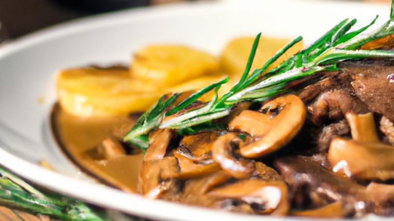 Receita de Filé com cogumelos