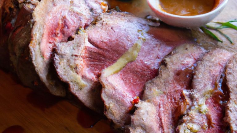 Receita de Filé de lombo assado com pinhão