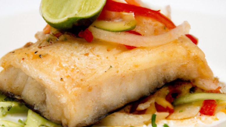 Receita de Filé de Peixe com Legumes