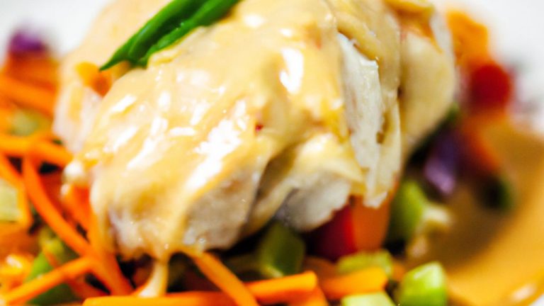 Receita de Filé de Pescada com Creme de Palmito
