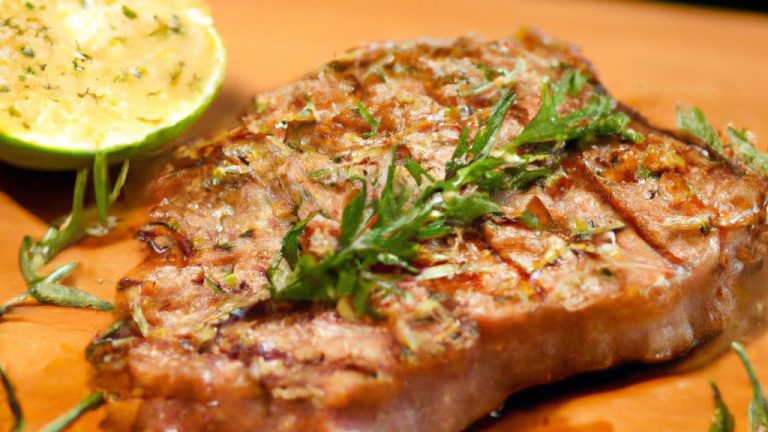 Receita de Filé Grelhado com Manteiga de Ervas e Limão