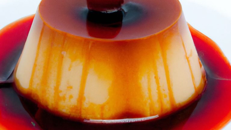 Receita de Flan Bicolor
