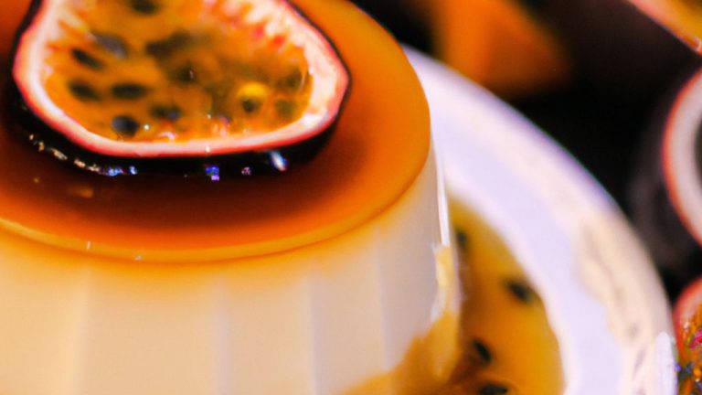 Receita de Flan de Iogurte e Maracujá
