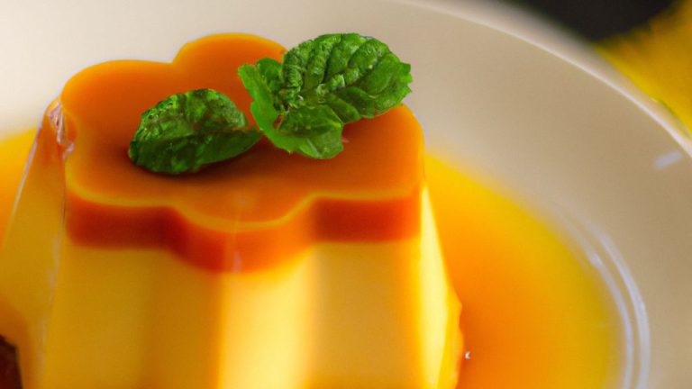 Receita de Flan de Manga