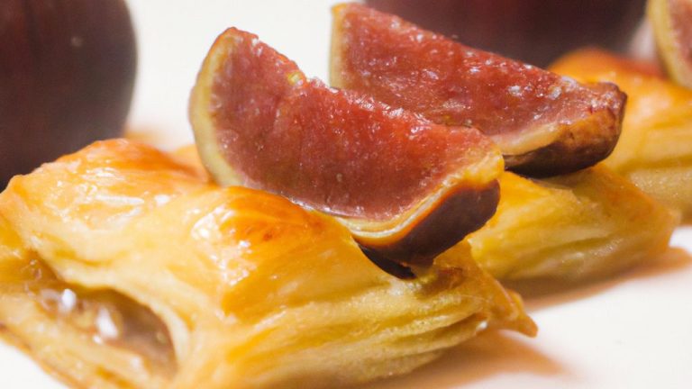 Receita de Folhado de figos ao zabaione