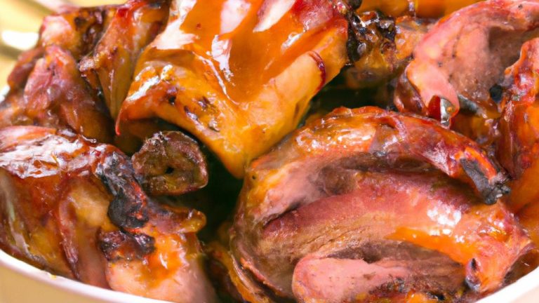 Receita de Frango assado com bacon