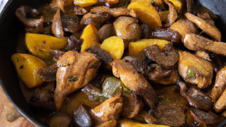 Receita de Frango com cogumelos