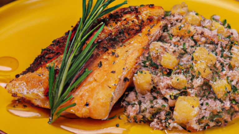 Receita de Frango com Farofa de Frutas Secas