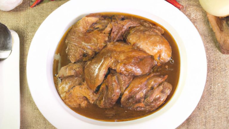 Receita de Frango em molho pardo