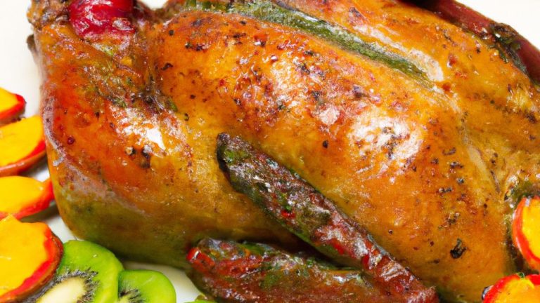 Receita de Frango Recheado com Frutas