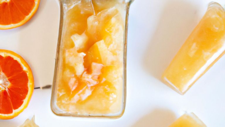 Receita de Gelado de laranjas