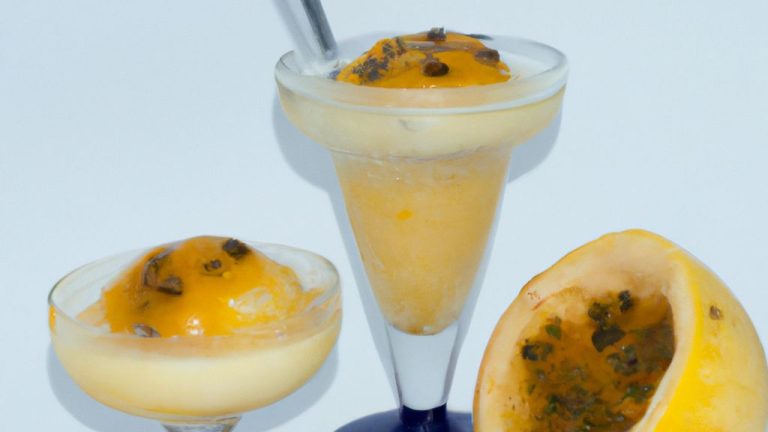 Receita de Gelado de maracujá