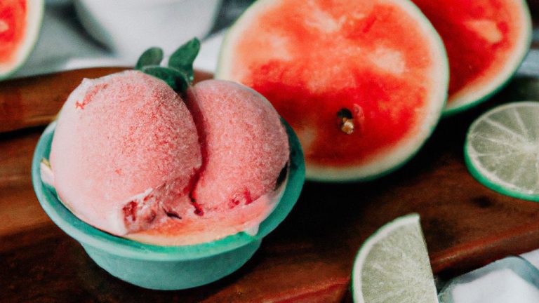 Receita de Gelado de Melancia