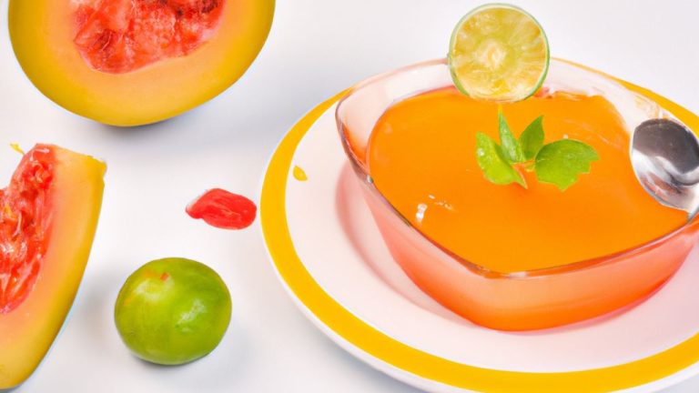 Receita de Gelatina com mamão