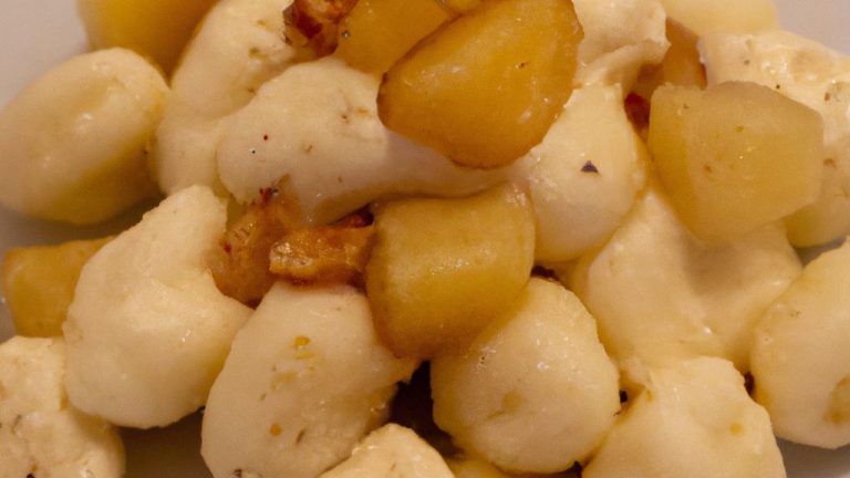 Receita de Gnocchi al gorgonzola e pêra