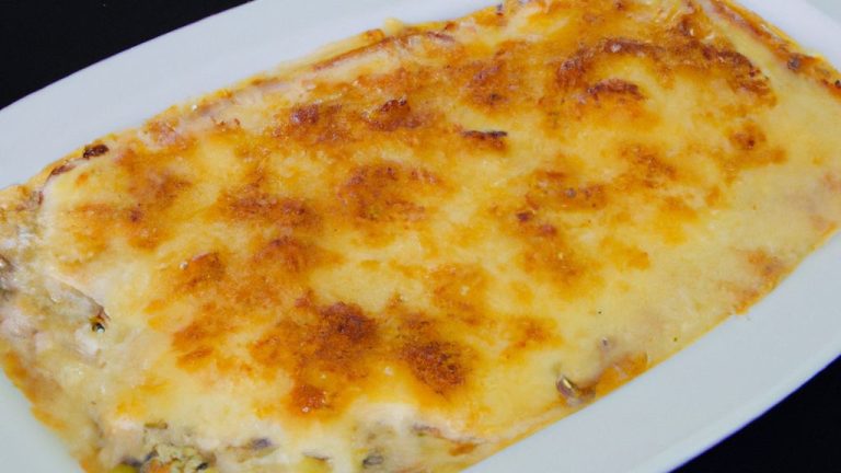 Receita de Lasanha da selva com peixe