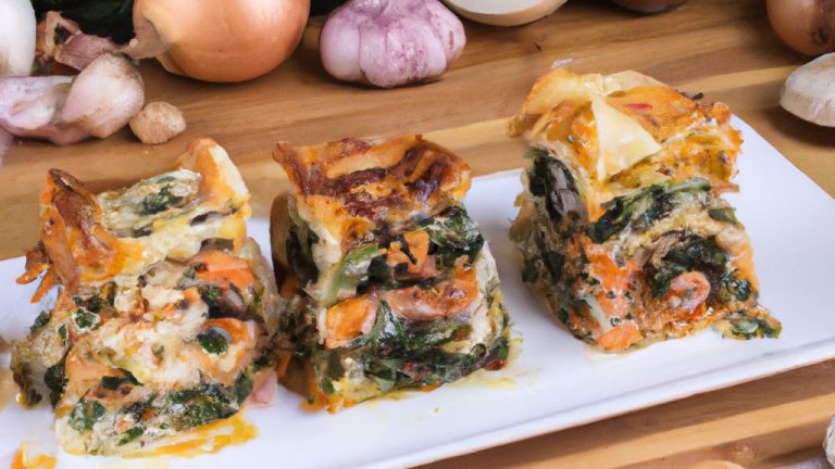 Receita de Lasanha de espinafre com carne seca