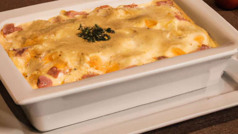 Receita de Lasanha de gorgonzola e presunto de parma