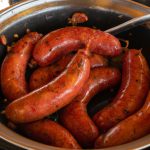 Linguiça na cachaça