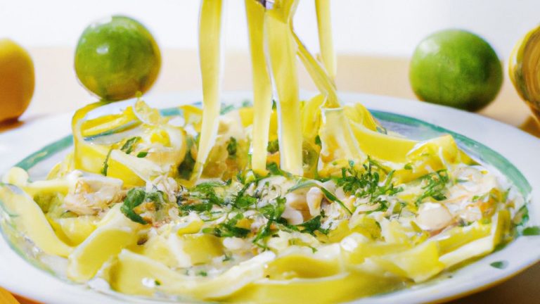 Receita de Lingüini all limone