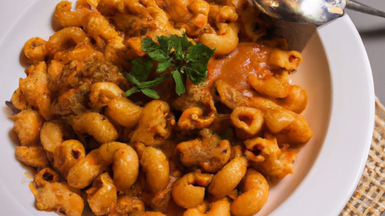 Receita de Macarrão Rosado ao Curry