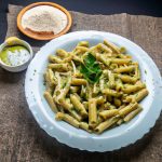 Macarrão Verde com Molho de Catchup