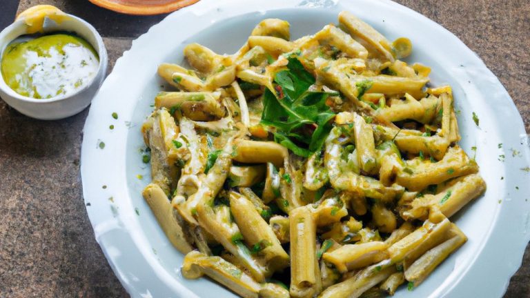 Receita de Macarrão Verde com Molho de Catchup