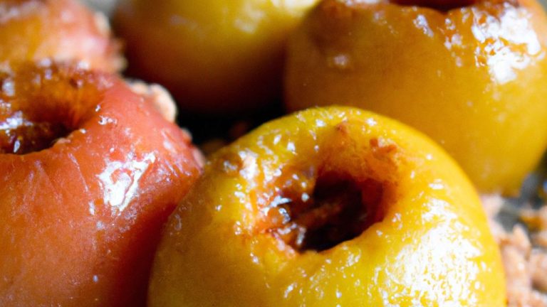 Receita de Maçãs assadas de beira