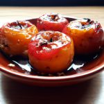 Maçãs carameladas orientais